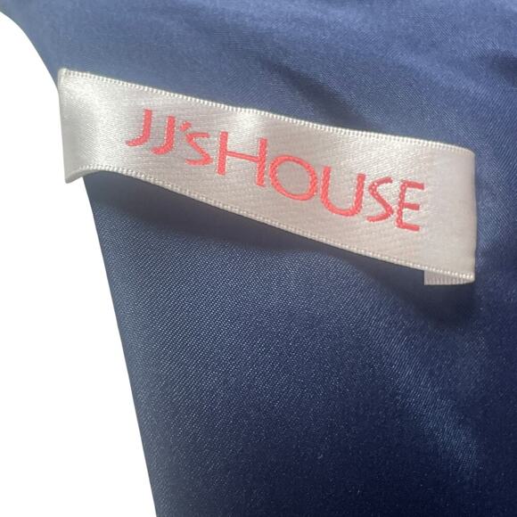 NWT!  JJ’s House #126289 Navy V-Neck Maxi Chiffon Evening Dress  -Size 18W - Picture 3 of 16